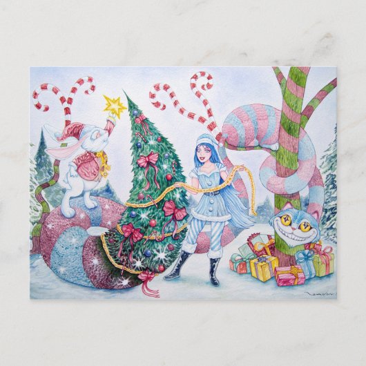 "Christmas in Wonderland" Postcard シーズンポストカード (正面)