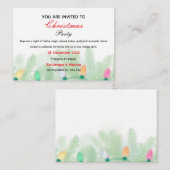 Christmas invitation  エンクロージャーカード (正面/裏面)