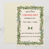 Christmas Invitation  招待状 (正面/裏面)