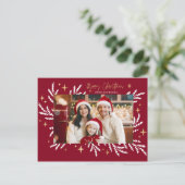 christmas invitation card シーズンポストカード (スタンド正面)