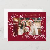 christmas invitation card シーズンポストカード (正面/裏面)