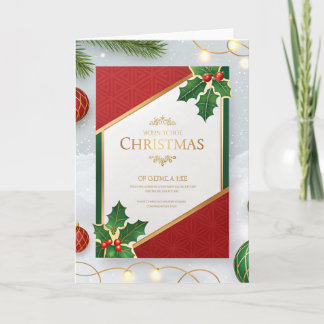 Christmas Invitation Card | Elegant Holiday Party 招待状