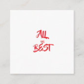 christmas invitations cards エンクロージャーカード (裏面)