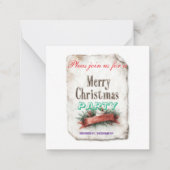 christmas invitations cards ノートカード (正面)