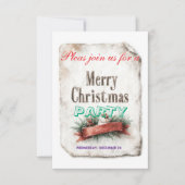 christmas invitations cards 出欠カード (正面)