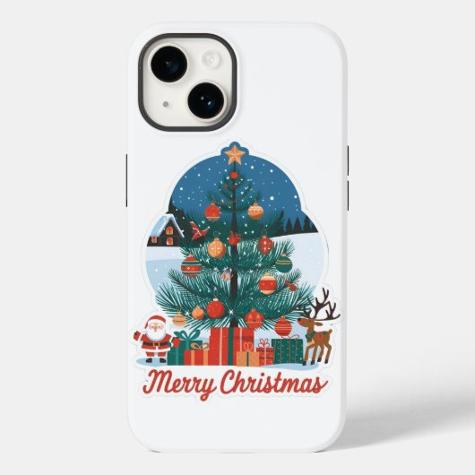 Christmas iPhone 14ケース：フェスティバル新モデル Case-Mate iPhoneケース (裏面)