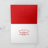 Christmas Irish Setter In Snow カード (内部)