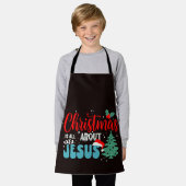Christmas Is All About Jesus-43687 エプロン (着用した状態)
