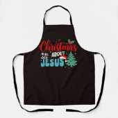 Christmas Is All About Jesus-43687 エプロン (正面)