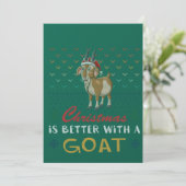 Christmas Is Better With A Goat Ugly Christmas Swe 招待状 (スタンド正面)