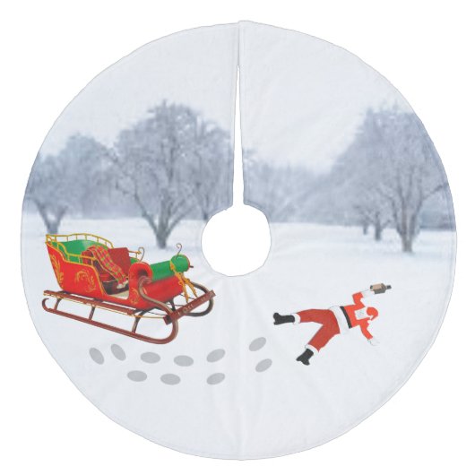 Christmas is Canceled Tree Skirt フリース ツリースカート (正面)