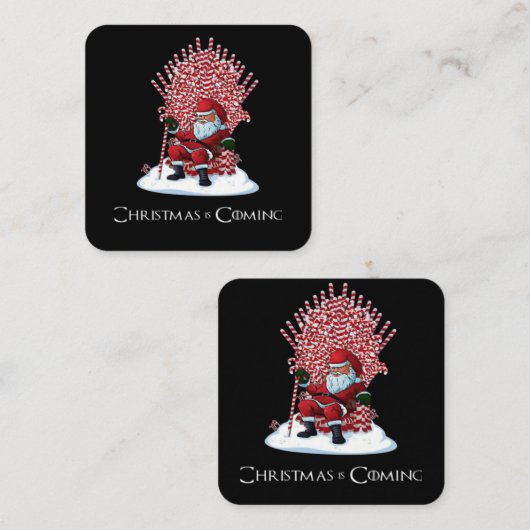 Christmas is coming スクエア名刺 (正面/裏面)