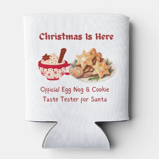 Christmas Is Here, Egg Nog and Cookie Tester 缶クーラー (裏面)