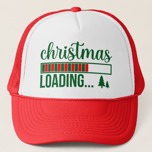 Christmas Is Loading Christmas  Designs キャップ (正面)