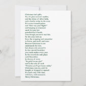 Christmas Isn't Gifts (Green) Non Photo Poem Card シーズンカード (正面)