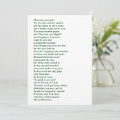 Christmas Isn't Gifts (Green) Non Photo Poem Card シーズンカード (スタンド正面)