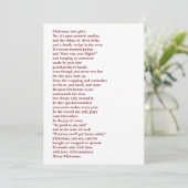Christmas Isn't Gifts Non Photo Holiday Poem Card シーズンカード (スタンド正面)