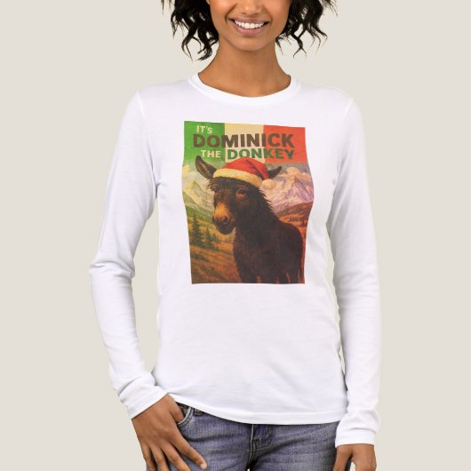 Christmas Italian Dominick the Donkey Shirt トライブレンドTシャツ (正面)