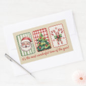 Christmas It's the most Wonderful Time Of The Year 長方形シール (封筒)