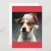 Christmas Jack Russell、Santa Jack Russell Tシャツ シーズンカード (正面/裏面)