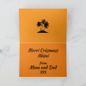 Christmas Jamaican Rasta Tropical カード (内部)