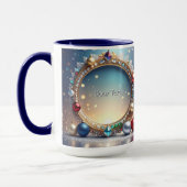 Christmas Jewel Frame Holiday Mug マグカップ (左)