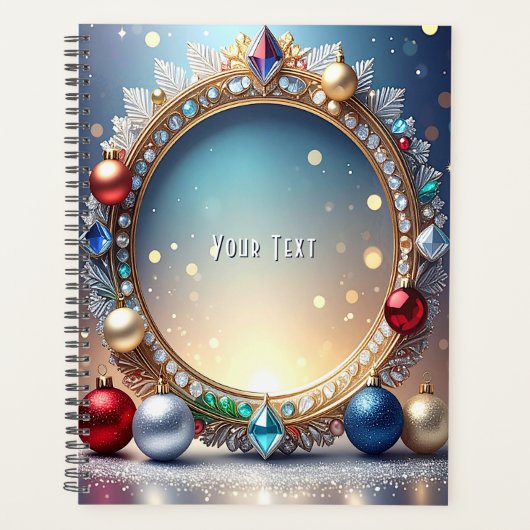Christmas Jewel Frame Holiday Planner プランナー手帳 (正面)