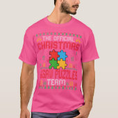 Christmas Jigsaw Puzzles Team - Jigsaw Puzzles Lov Tシャツ (正面)