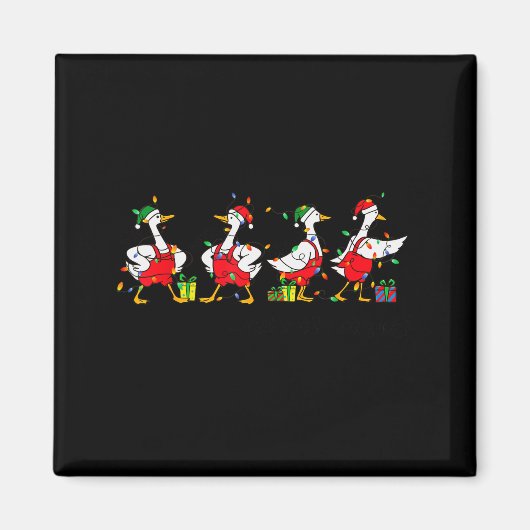 Christmas Jolly Goose That’s It I’m Not Going Funn マグネット (正面)