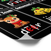 Christmas Jolly Syllables Teacher Students Funny S ポスター (角)