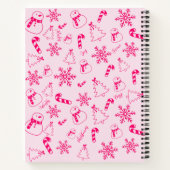 Christmas Journal – Pink Winter Holiday Notebook ノートブック (裏面)