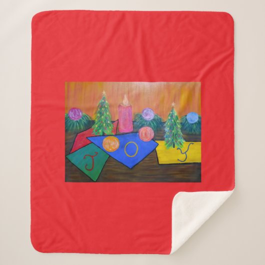 Christmas Joy シェルパブランケット (正面)