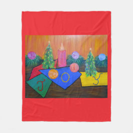 Christmas Joy フリースブランケット