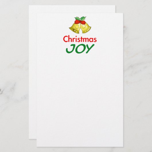 Christmas joy (holly bells) 便箋 (正面/裏面)