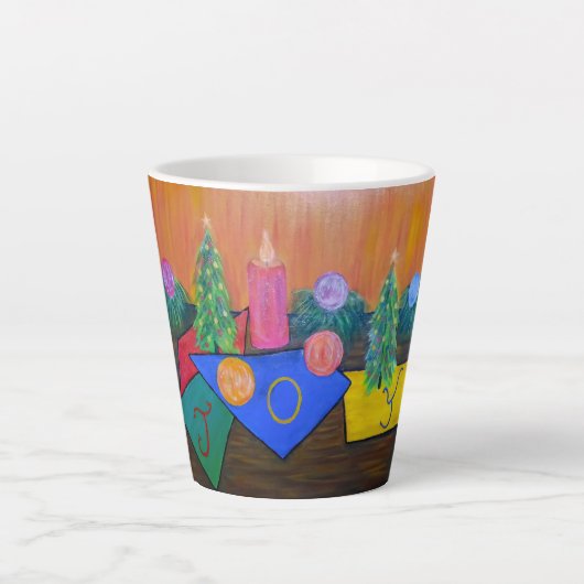 Christmas Joy Latte Mug カフェラテマグ (正面)