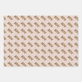 Christmas Joy Leopard Pattern ラッピングペーパーシート