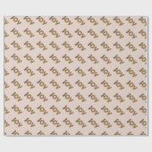 Christmas Joy Leopard Pattern ラッピングペーパー (フラット)