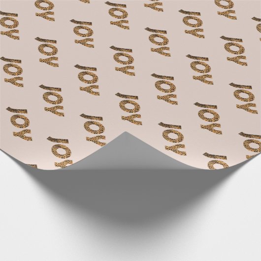 Christmas Joy Leopard Pattern ラッピングペーパー (角)