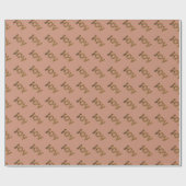 Christmas Joy Leopard Pattern ラッピングペーパー (フラット)