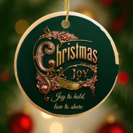 “Christmas Joy” Ornament セラミックオーナメント