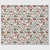 Christmas Joy - Pink ラッピングペーパー (フラット)