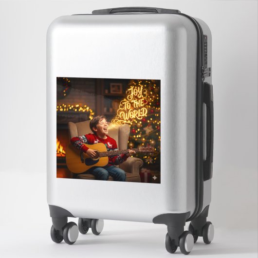 CHRISTMAS JOY THEME SINGING KIDS シール (スーツケース)