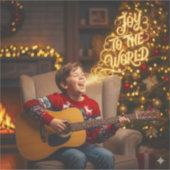 CHRISTMAS JOY THEME SINGING KIDS シール (正面)