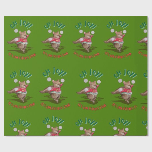 Christmas Joy Wrapping Paper ラッピングペーパー (フラット)