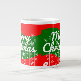 Christmas Jumbo Mug – White Ornaments  ジャンボコーヒーマグカップ