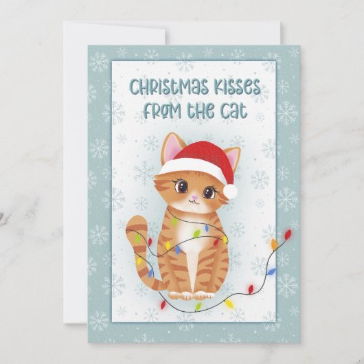 Christmas Kisses from the Cat シーズンカード (正面)