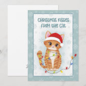 Christmas Kisses from the Cat シーズンカード (正面/裏面)