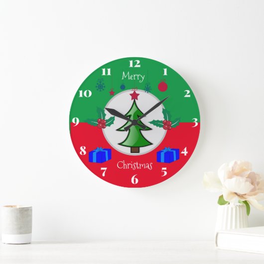 Christmas Kitchen Clock ラージ壁時計 (ホーム)