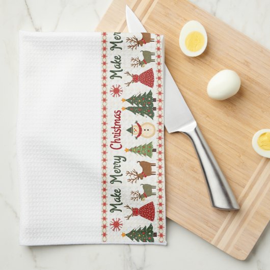 Christmas Kitchen Towel キッチンタオル (四つ折り)
