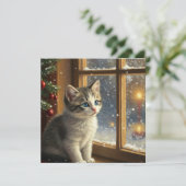 Christmas Kitten at the Window シーズンカード (スタンド正面)